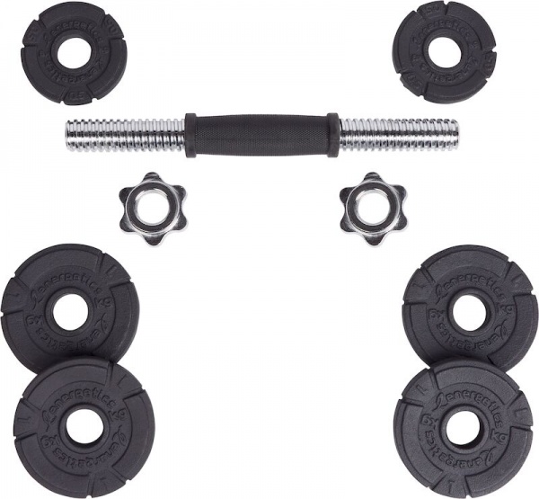 Набір гантелей Energetics PREMIUM 15KG CAST IRON SET (30MM) 427166-050 чорний