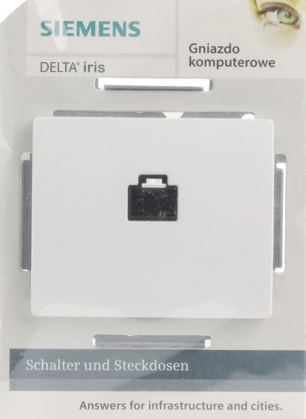 Розетка комп’ютерна Siemens Iris RJ45 5e білий 19595 W