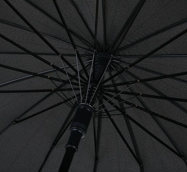 Зонт Классическая трость, автомат черный 
