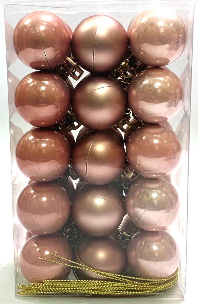 Набор елочных шаров ASCENDENT COLLECTION 21122/21124/21125/21127 в ассортименте d 30 мм 30 шт./уп.