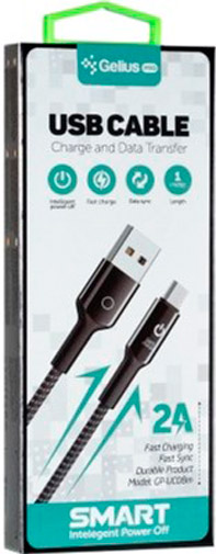 Кабель Gelius Pro Smart GP-U08c MicroUSB 2A (2099900786877) 1 м черный 