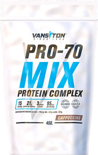 Протеїн Vansiton Про 70 (698427) Капучино 450 г 