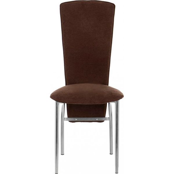 Стілець обідній Nowy Styl Amely Chrome (BOX-2) (CH) SORO-28 хром/коричневий