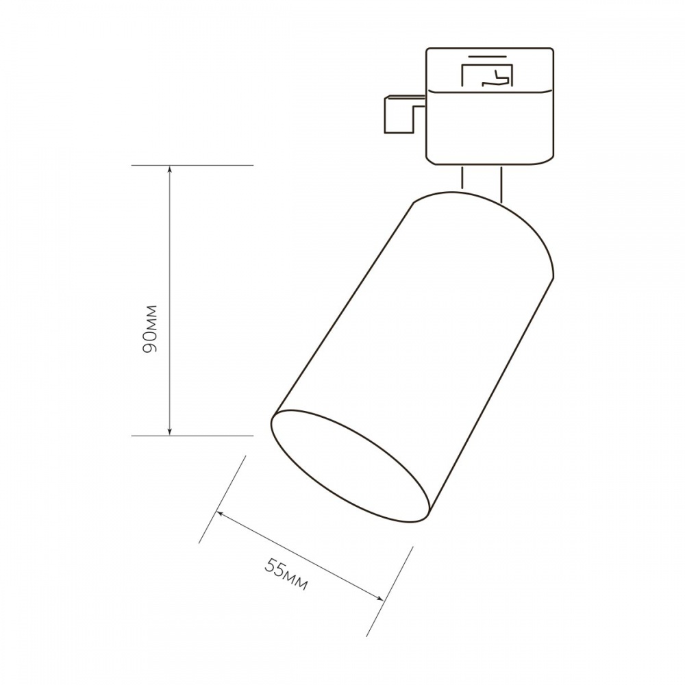 Трековый прожектор LIGHT SET HOOK TR 5509 GU10 черный