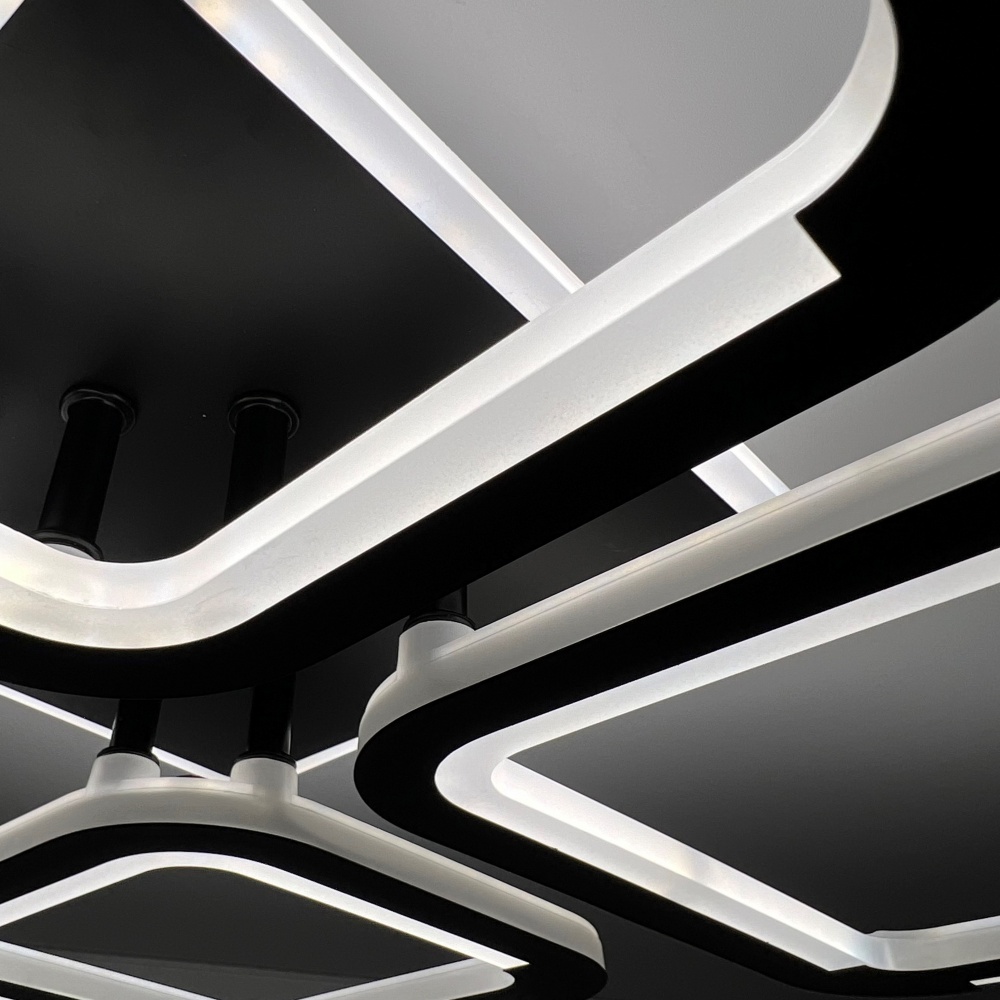 Люстра світлодіодна Luminaria 4x75 Вт LED-модуль [019] Black SELENA 75W 5S BLACK