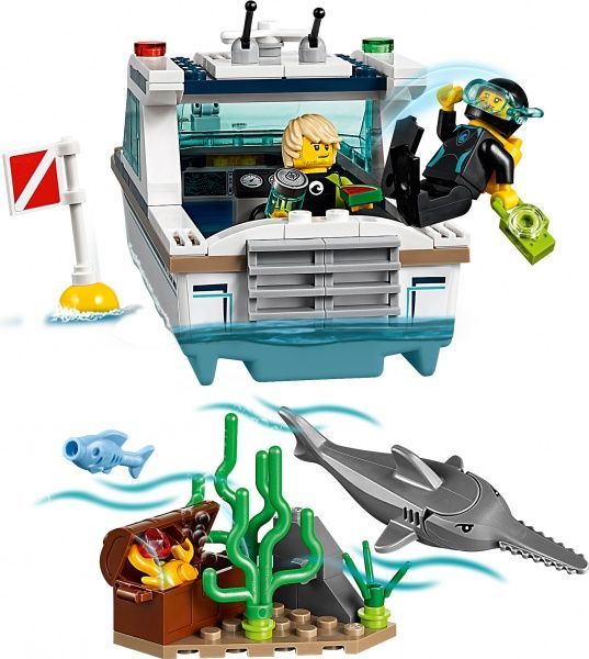 Конструктор LEGO City Яхта для дайвинга 60221