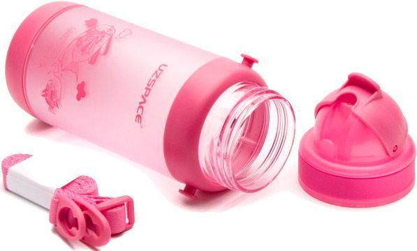 Пляшка для напоїв Uzspace Go Flash 320 мл рожева 3039