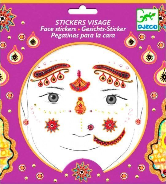 Наклейки для лица Djeco Индийская принцесса