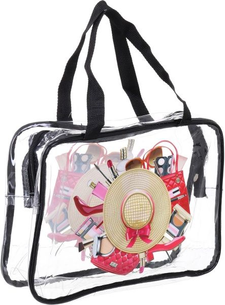 Косметичка Hat 32х22х10 см прозорий 