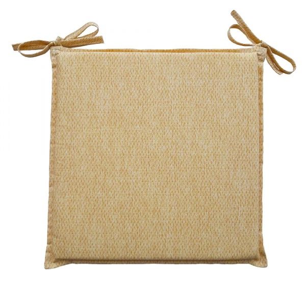 Подушка на стул Элит Желтая Прованс