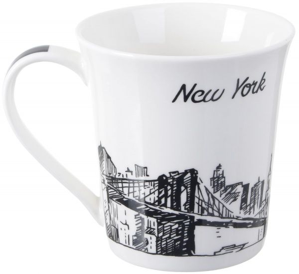 Чашка Travels NY 380 мл фарфор Fiora