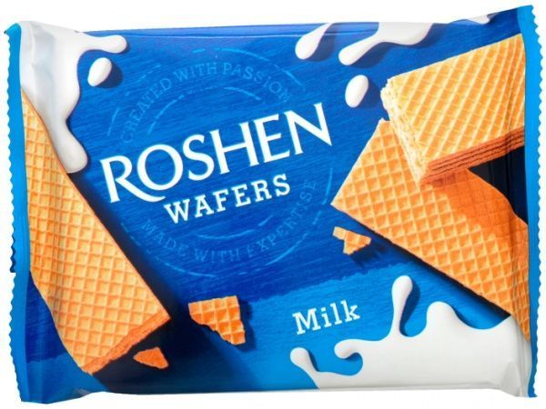 Вафли Roshen Wafers молоко 22 шт (4823077621635) 72 г 