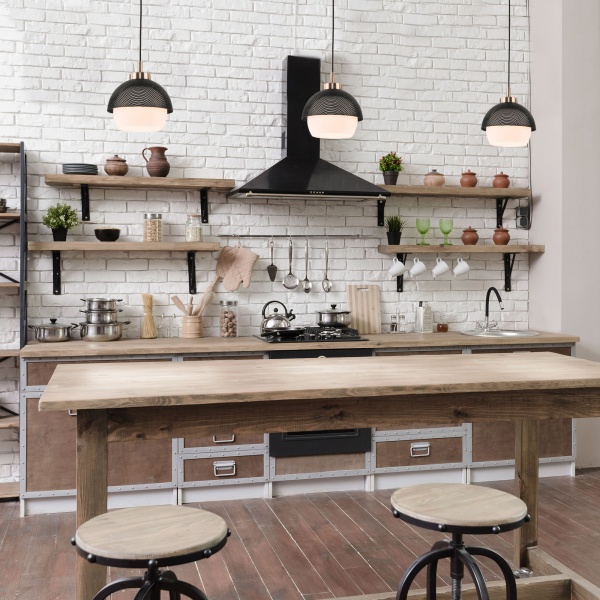 Підвіс Strotskis Nocciola 1x60 Вт E27 біло-чорний 50106/1 (бронза) 