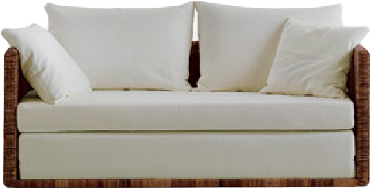 Диван садовый Cruzo Уго розкладний 68х180 см светло-коричневый 