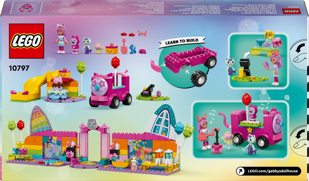 Конструктор LEGO Gabby's Dollhouse Святкова кімната Ґаббі 10797