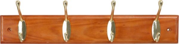 Вішалка Larvij на 4 гачки Темна сосна 363х60х12 мм