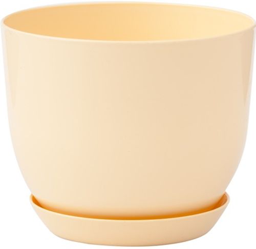 Горшок Оранжерея для цветов «Классик» круглый 3,3л кремовый 