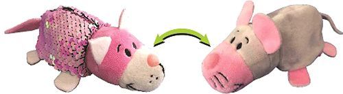 Мягкая игрушка ZooPrяtki с пайетками 2 в 1 Кот-Мышь 12 см 552IT-ZPR