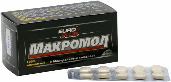Мінерали Euro-Plus MACROMOL 80 шт./уп. 100 г 