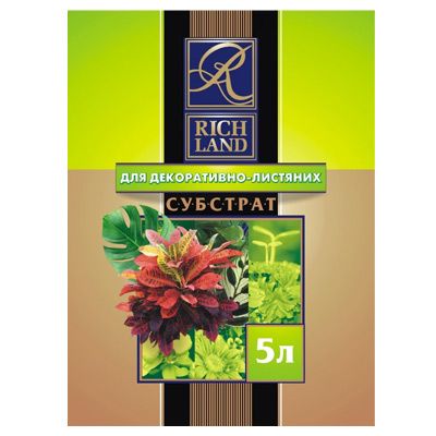 Субстрат Rich Land для декоративно-лиственых 5 л