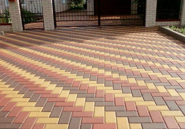 Тротуарна плитка Золотой Мандарин Цегла гірчична 200 х 100 х 40 мм.