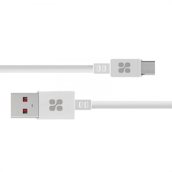 Кабель Promate MicroCord-2 USB-microUSB 2А 2 м білий (microcord-2.white) 