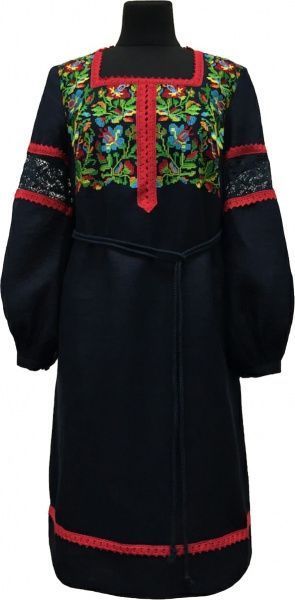 Сукня Галерея льону Трембіта р. 54 темно-синій 0018/54/999 