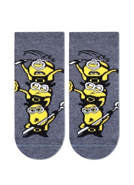 Носки детские Брестские 3095 Minions (укороченные) 706 р.23-24 серый меланж 