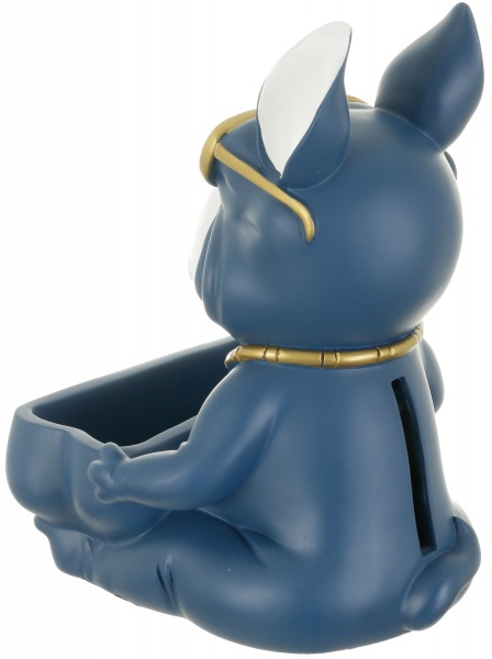 Статуетка Думай та багатій 22,5х23х30 см блакитна