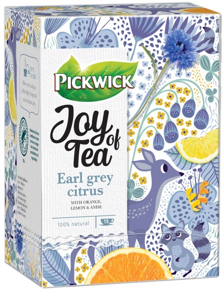Чай черный Pickwick Joy of Tea Earl Grey Citrus 15 шт. 24 г 