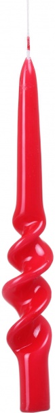 Набір свічок кручених 22x220 мм 2 шт. червоний Pako-If