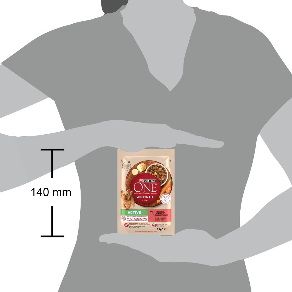 Корм вологий ONE by Purina Mini/Small Active для дорослих собак з підвищеною активністю шматочки у під