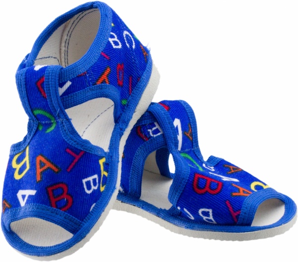 Тапочки для мальчиков Экотапок Сандалик летний синие 1075 р.23