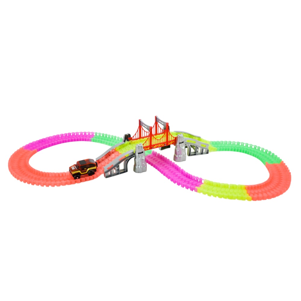 Гоночный трек с машинкой (светится в темноте) 888-133