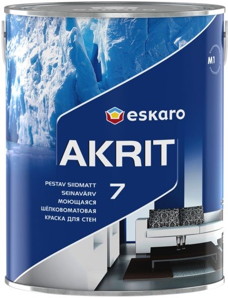 Фарба Eskaro Akrit 7 білий 2,85л 3,68кг