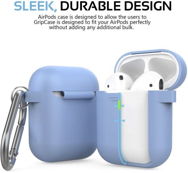 Чохол Promate GripCase для Apple AirPods blue 