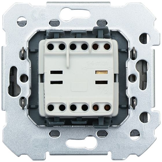 Вимикач одноклавішний Siemens Iris без підсвітки 16 А 250В IP20 сталь нептун 18505 AN