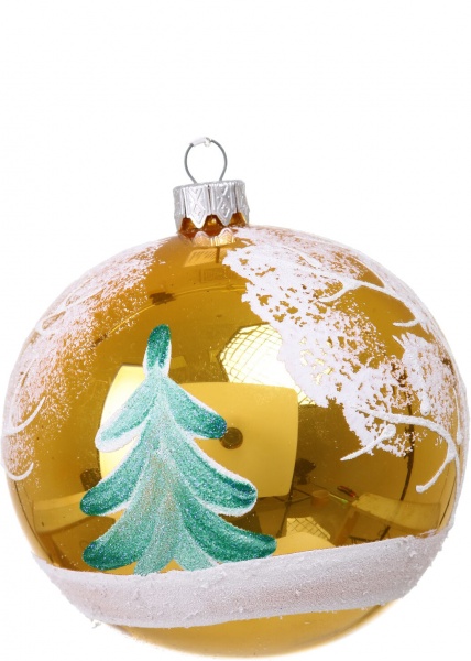 Шар новогодний мульти d 100 мм в ассортименте