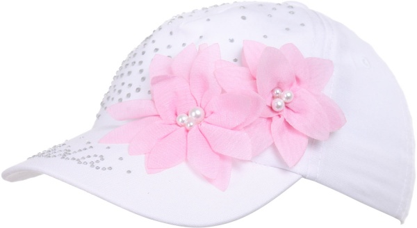 Кепка для девочек Pampona 21 L 07 р.46 белый 