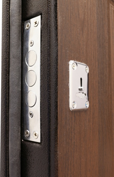 Дверь входная металлические Y1S001C053+P037C283 черный 2050х860 мм левая