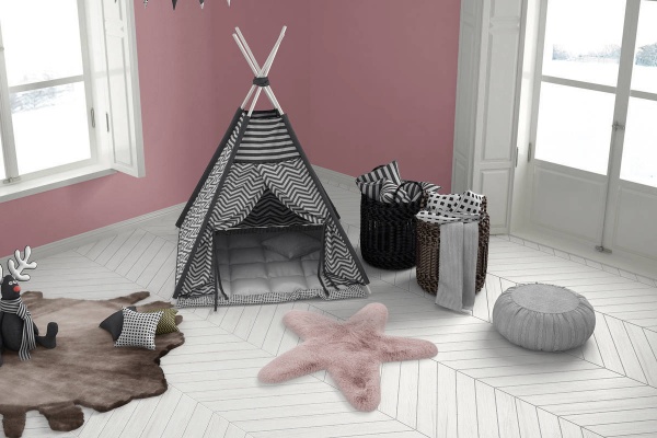 Килим Kayoom Lovely Kids Star Pink 60 см x63 см 