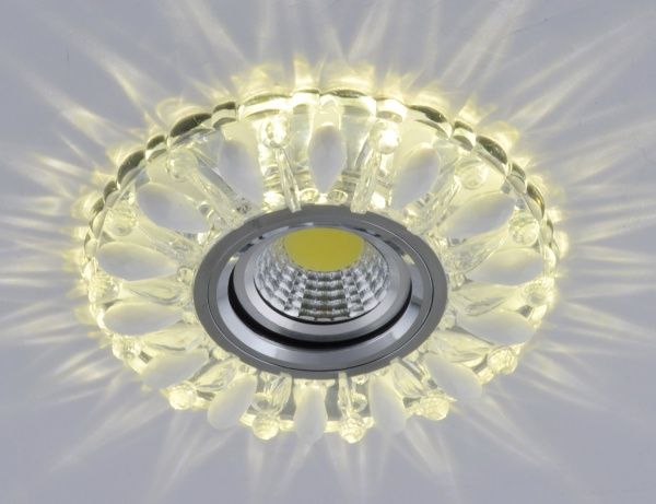 Светильник точечный Blitz BL 412LS3 с LED-подсветкой 3 Вт 4000 K MR16 35 Вт G5.3 хром 