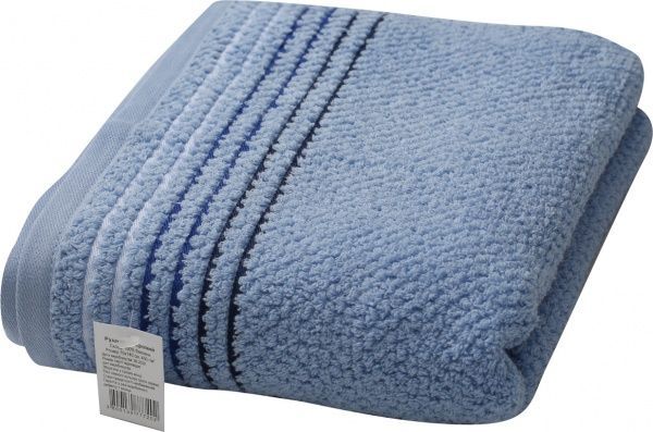 Рушник махровий Попкорн 70x140 см синій Yanatex 