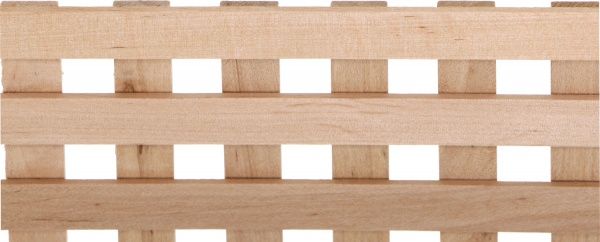 Решітка декоративна T.Marco квадрат горизонталь 1200x620 мм вільха