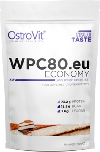 Протеїн Ostrovit WPC80.eu Economy тірамісу 0,7 кг 
