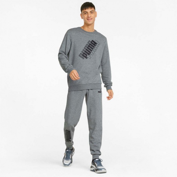 Штани Puma POWER LOGO SWEATPANTS 84738103 р. L сірий