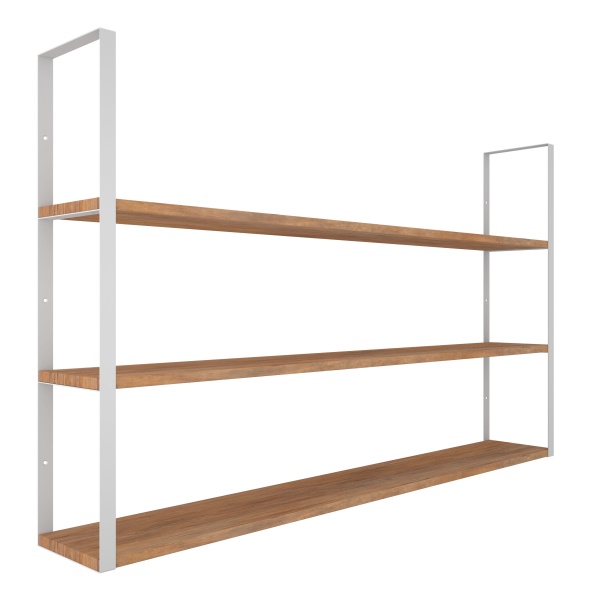 Кронштейн для полок Valore Прямоугольник тройной Loft SW-TR-21 белый