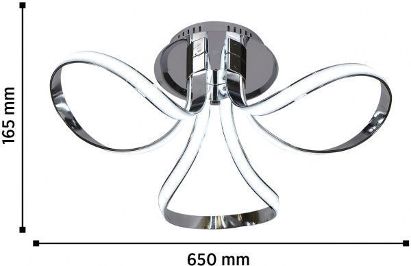 Люстра светодиодная Blitz MD 8623-43 48 Вт хром 