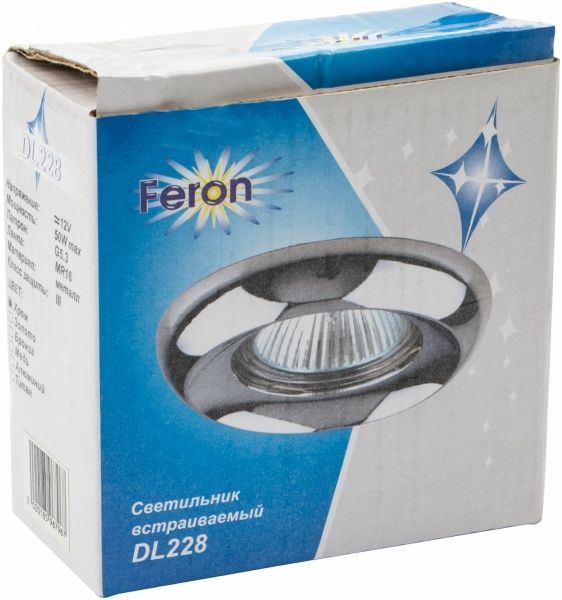 Светильник точечный Feron G5.3 хром DL228 