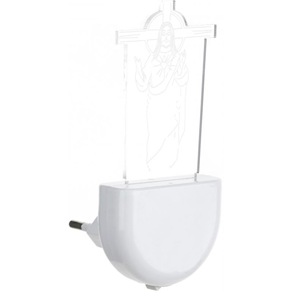 Ночник Aukes Исус Христос 3D LED RGB 0.5 Вт белый 